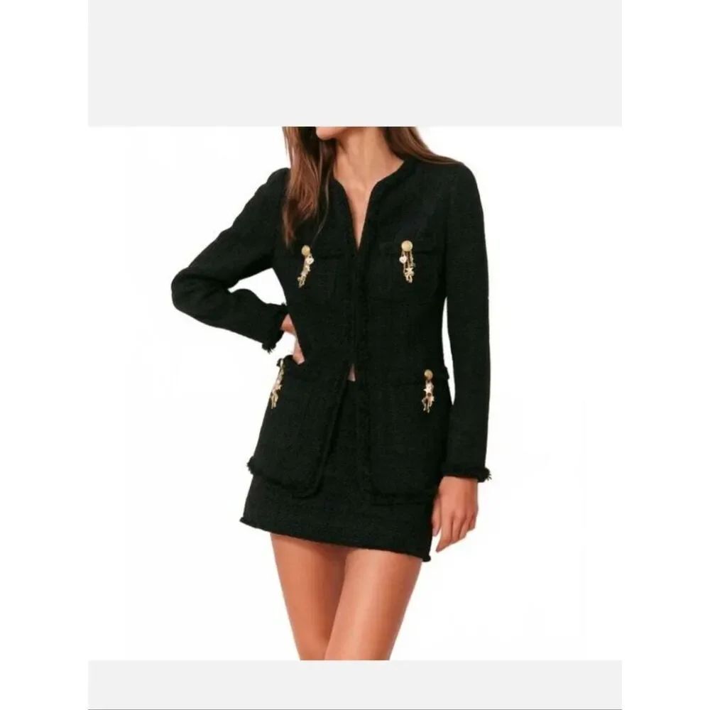 NEW LOVESHACKFANCY Adrina jacket in black